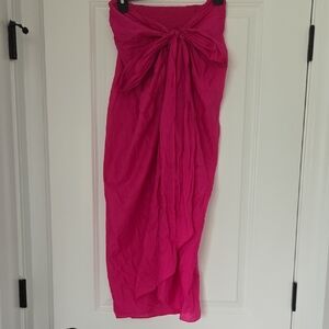 J.Crew Pink Sarong Wrap Skirt